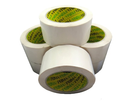 6 x Rolls Of Heavy Duty White Vinyl Packing Tape 48mm x 66M